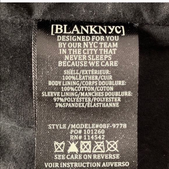 The One Leather Moto Jacket by BLANKNYC Price Firm - Picture 4 of 5